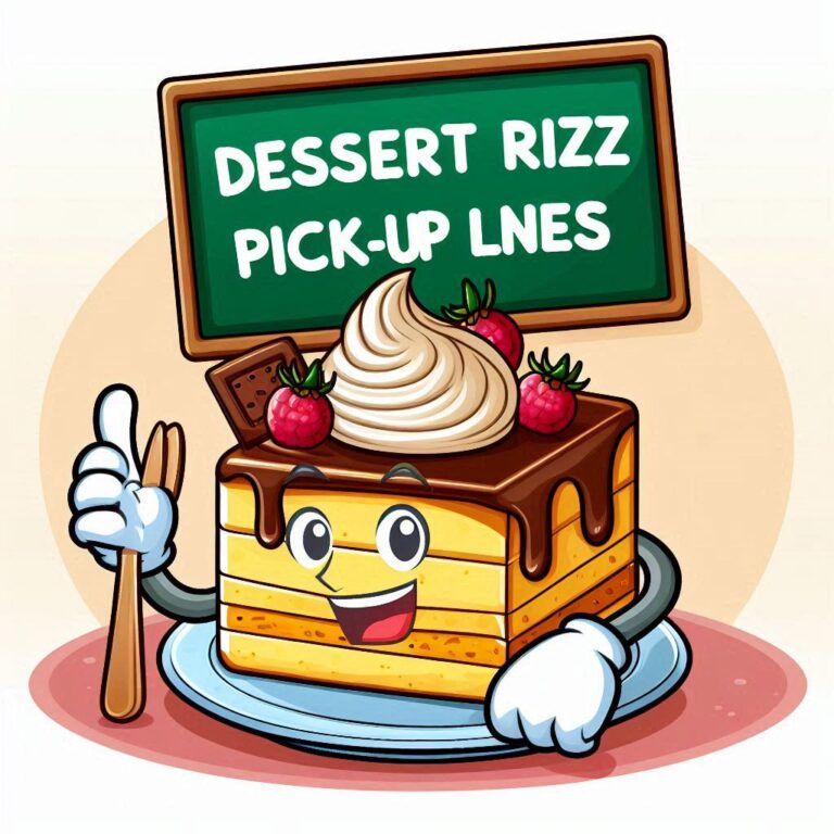 dessert rizz lines