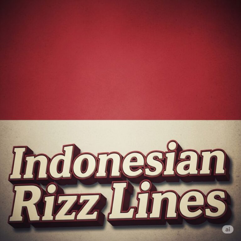 Indonesian Rizz Lines