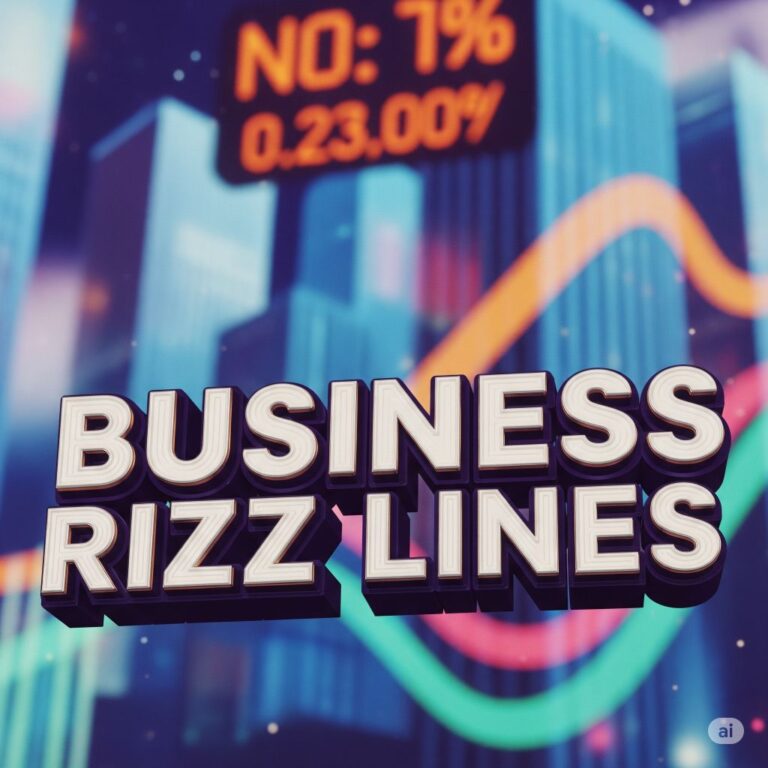 Business Rizz Lines