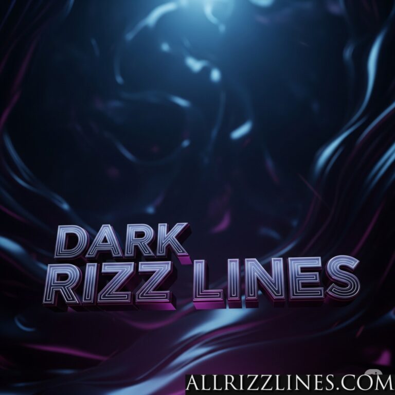 Dark Rizz Lines: Enchanting Shadows and Captivating Charms!