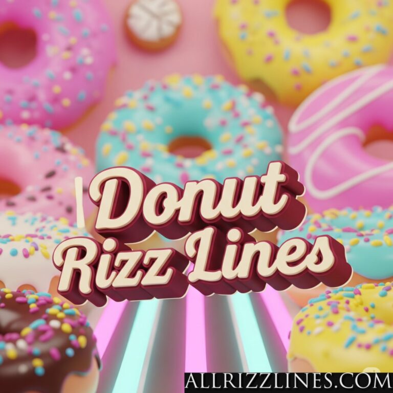 Donut Rizz Lines: Sweetening Connections with Irresistible Charm!