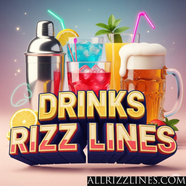 Drinks Rizz Lines: Pouring Out Charm and Stirring Up Connections!