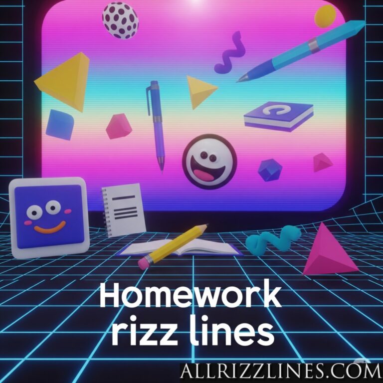 Homework Rizz Lines: Acing Connections with Academic Charm!