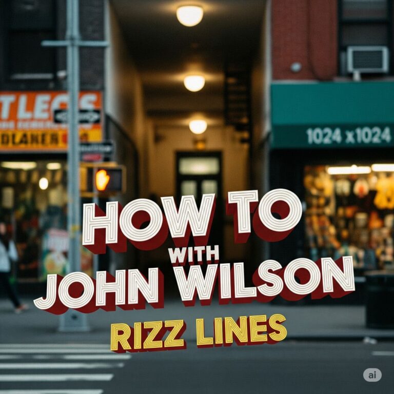 how to with john wilson rizz lines