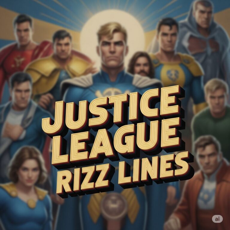 justice league rizz lines