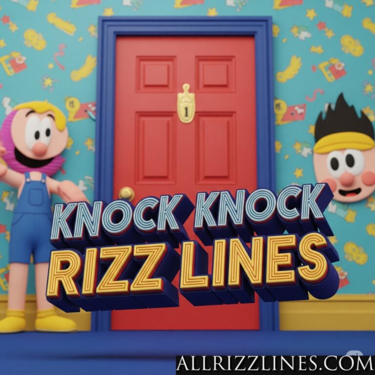 Knock Knock Rizz Lines: Who’s There? Only Your Future Love!