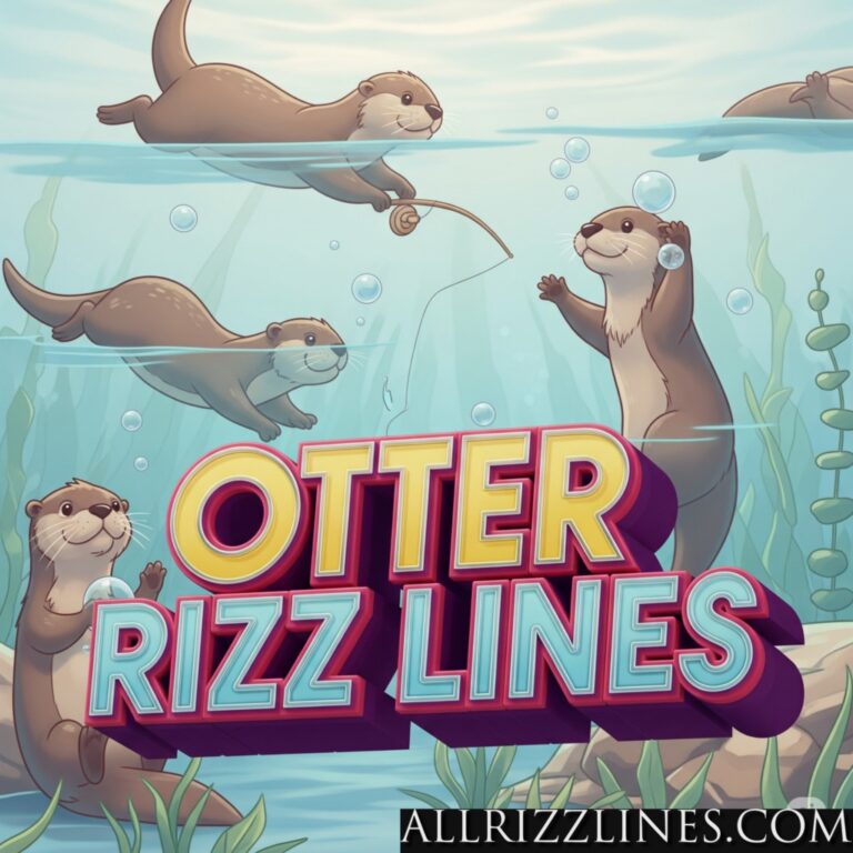Otter Rizz Lines: Playful Paws and Heartfelt Connections!