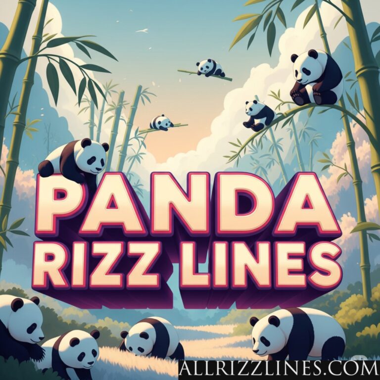 Panda Rizz Lines: Cuddling Up to Hearts with Irresistible Charm!