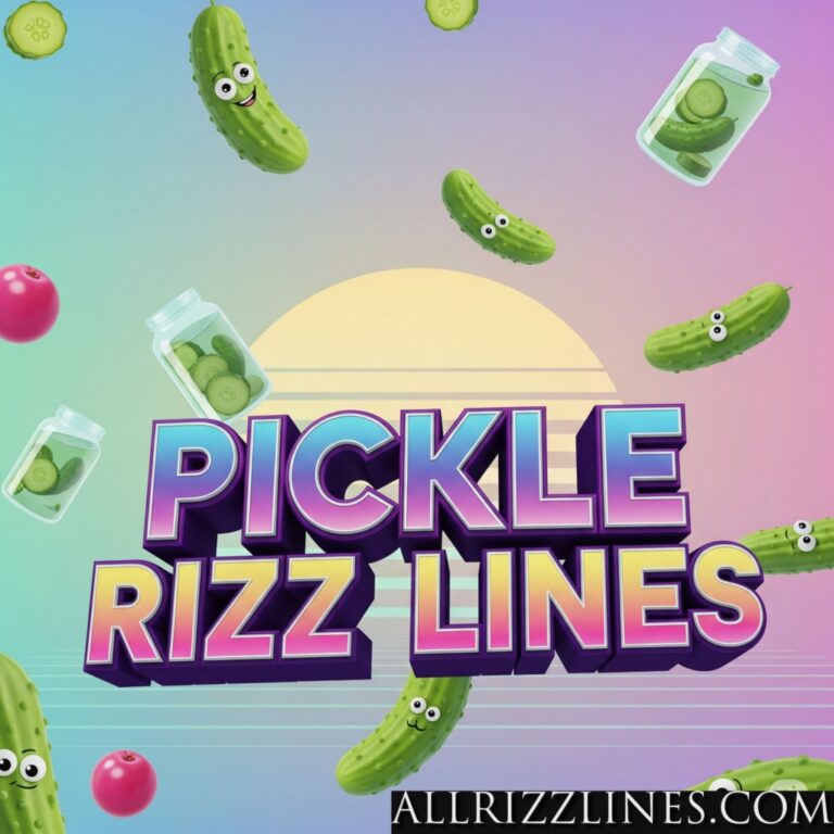 Pickle Rizz Lines: Dilly-cious Ways to Get Picked!