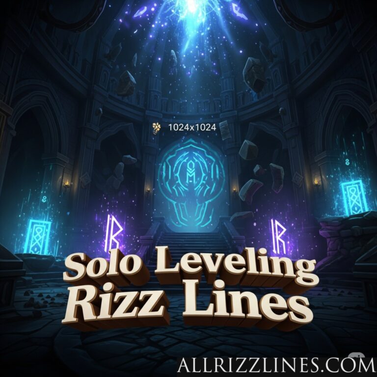 Solo Leveling Rizz Lines
