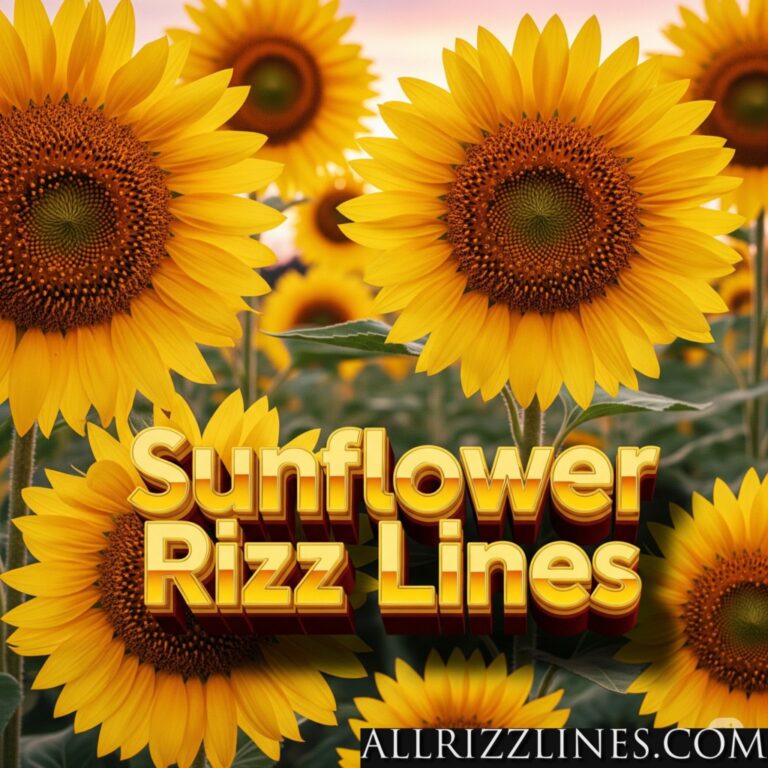 Sunflower Rizz Lines: Radiating Charm and Brightening Hearts!