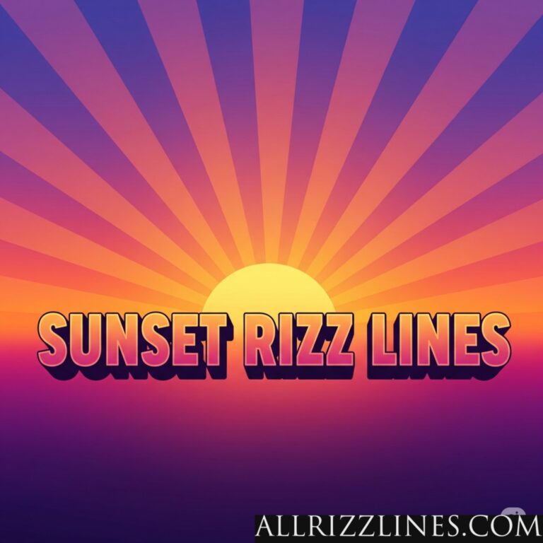 Sunset Rizz Lines: Painting Connections with Golden Hues!