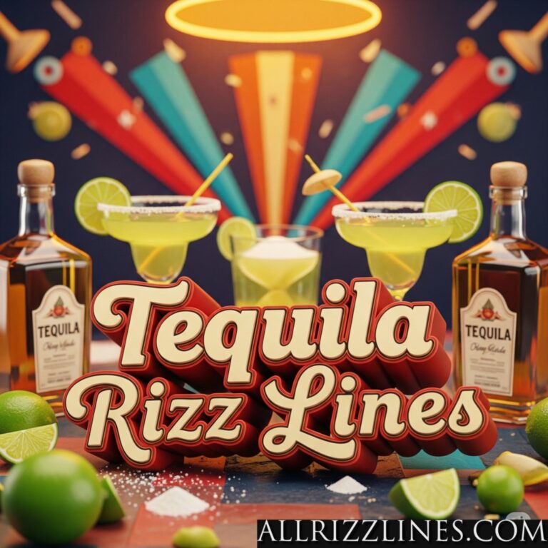 Tequila Rizz Lines: Shots of Charm and Spirited Connections!