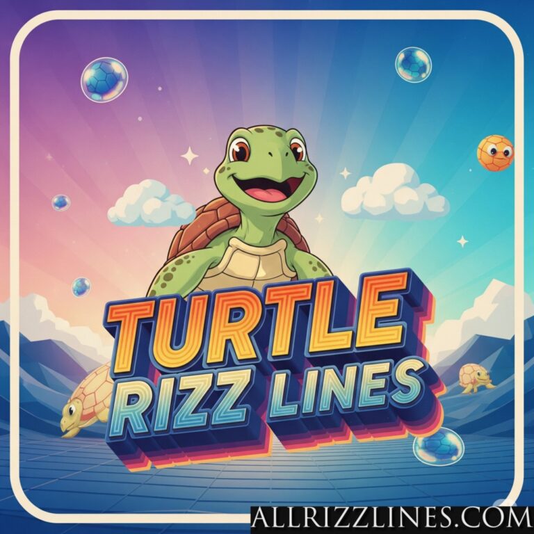 Turtle Rizz Lines: Slow and Steady Wins the Heart!