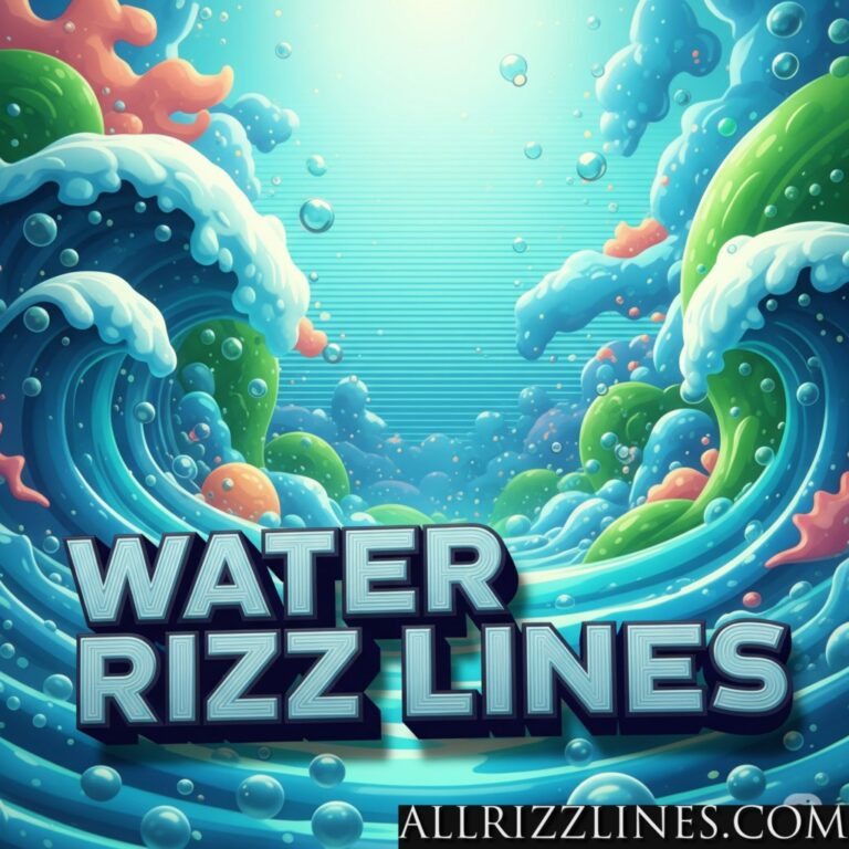 Water Rizz Lines: Dive into Flirtation with Flowing Charm